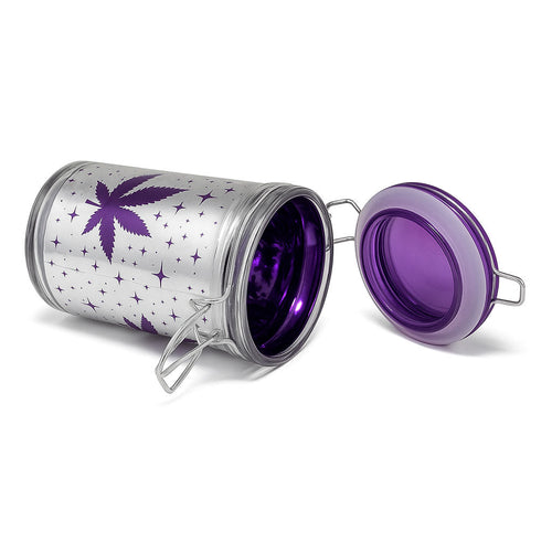 AIRTIGHT PURPLE LEAF GALAXY - STASH JAR — view 2 | Ziggy's Miami
