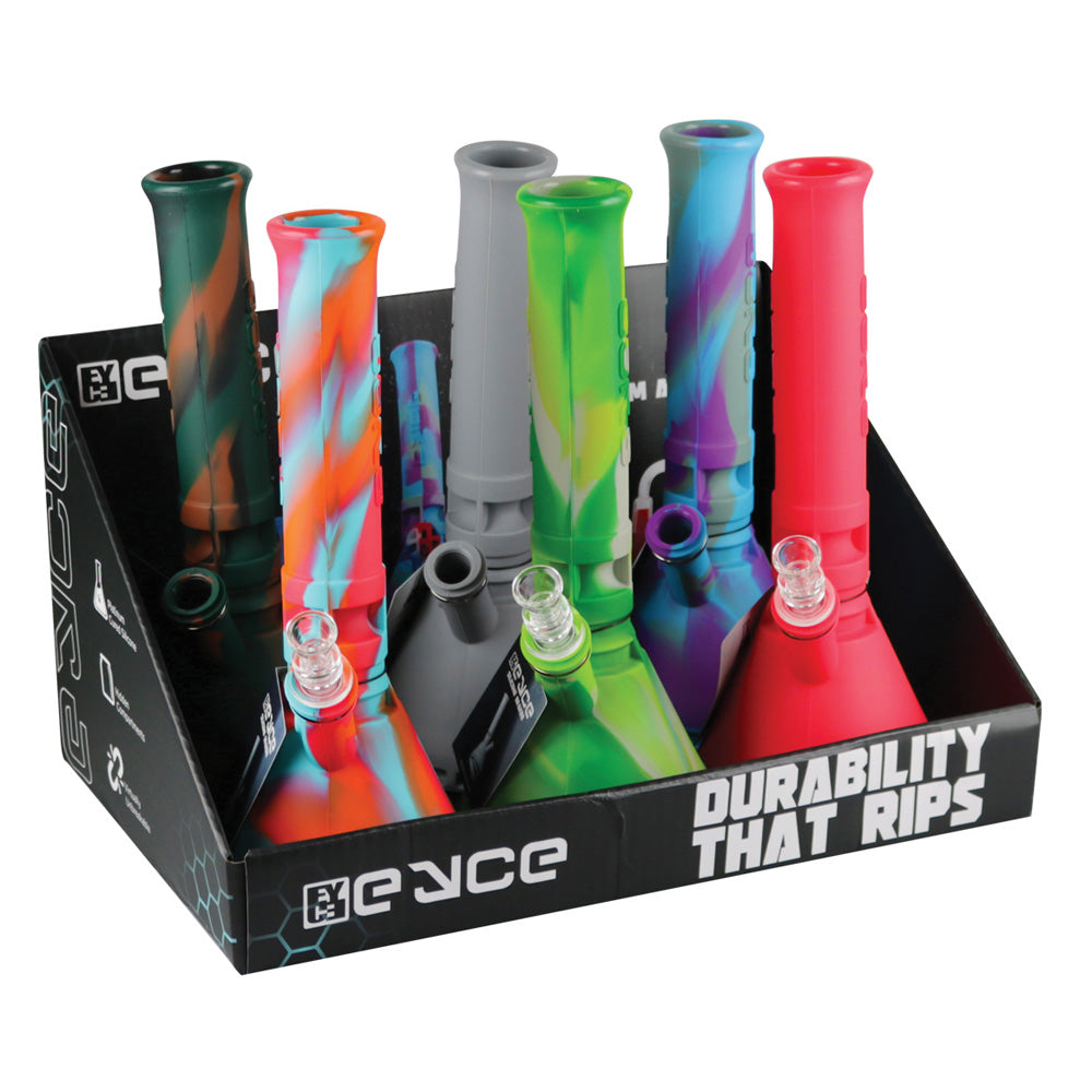 Eyce Beaker Silicone Water Pipe - 12" / 14mm 6pcs