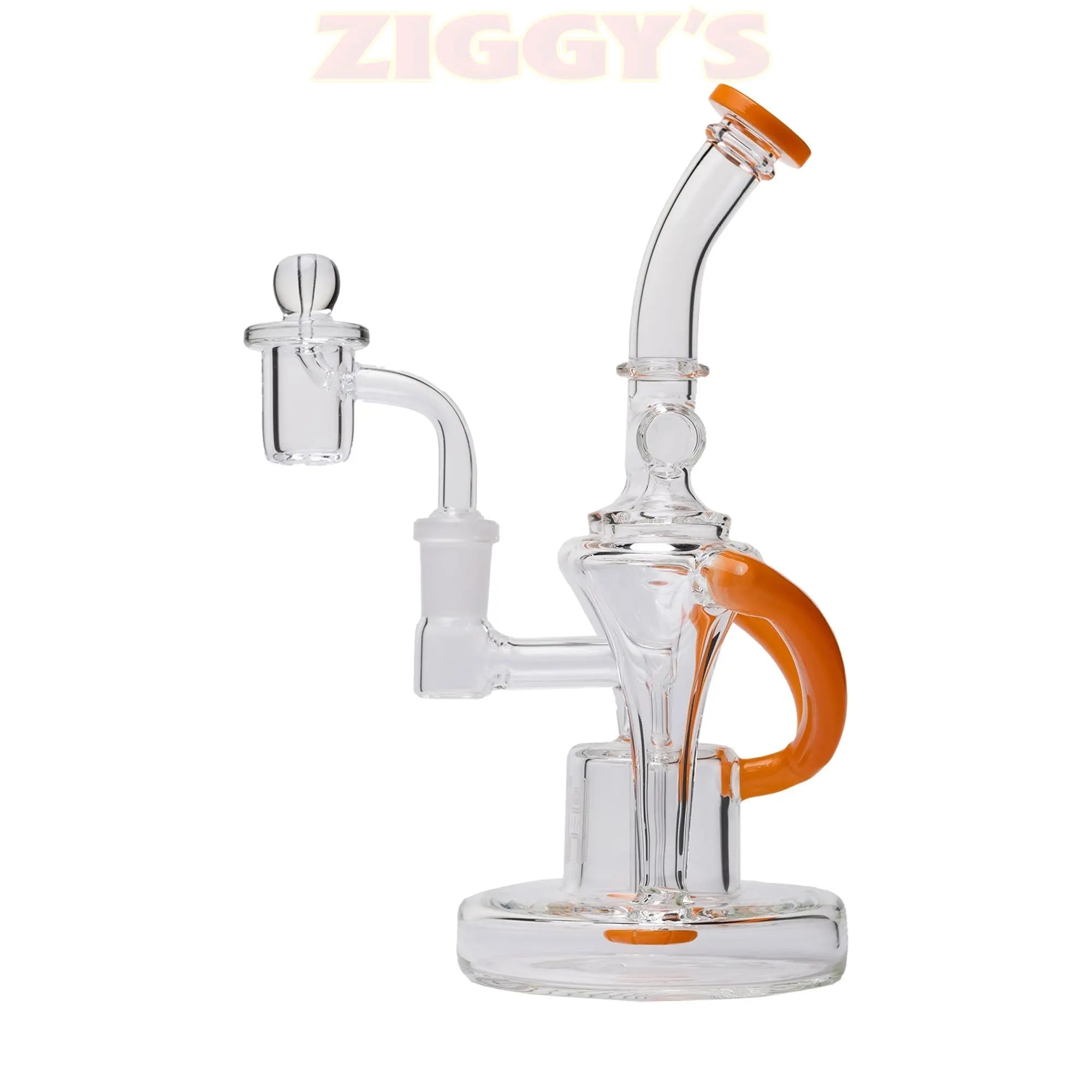 Human Grade Dualing Recycler Glass Rig Water Pipe Smoke Drop