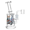 Pulsar Moto Corgi Glass Dab Rig - 6.75" / 14mm F