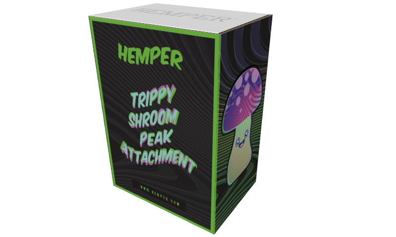 Hemper Trippy Shroom Glass Attachment – Puffco Peak