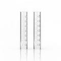 Hollow Quartz Pillars with Holes (2pk)