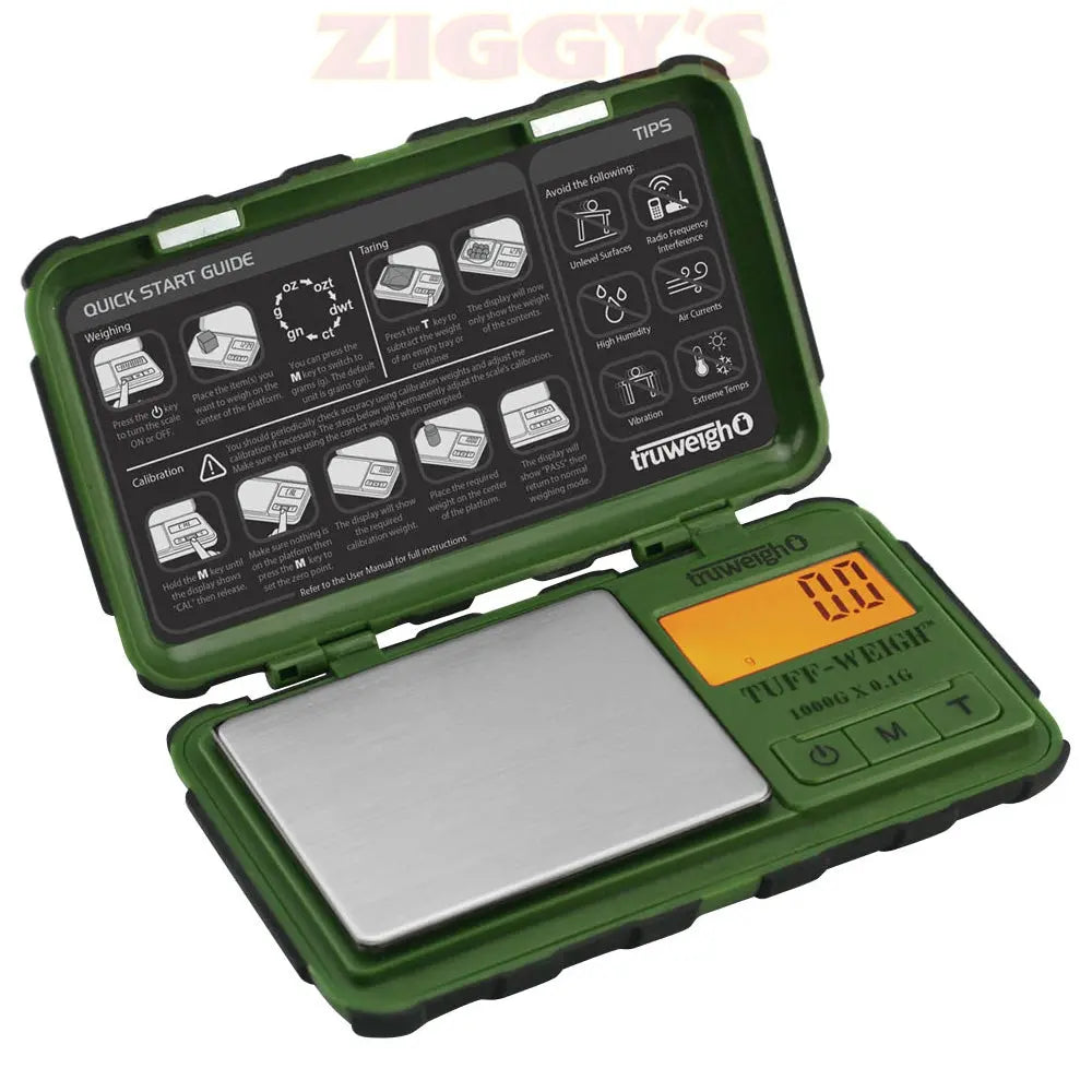 Truweigh Tuff-Weigh Mini Scale | 1000g x 0.1g Smoke Drop