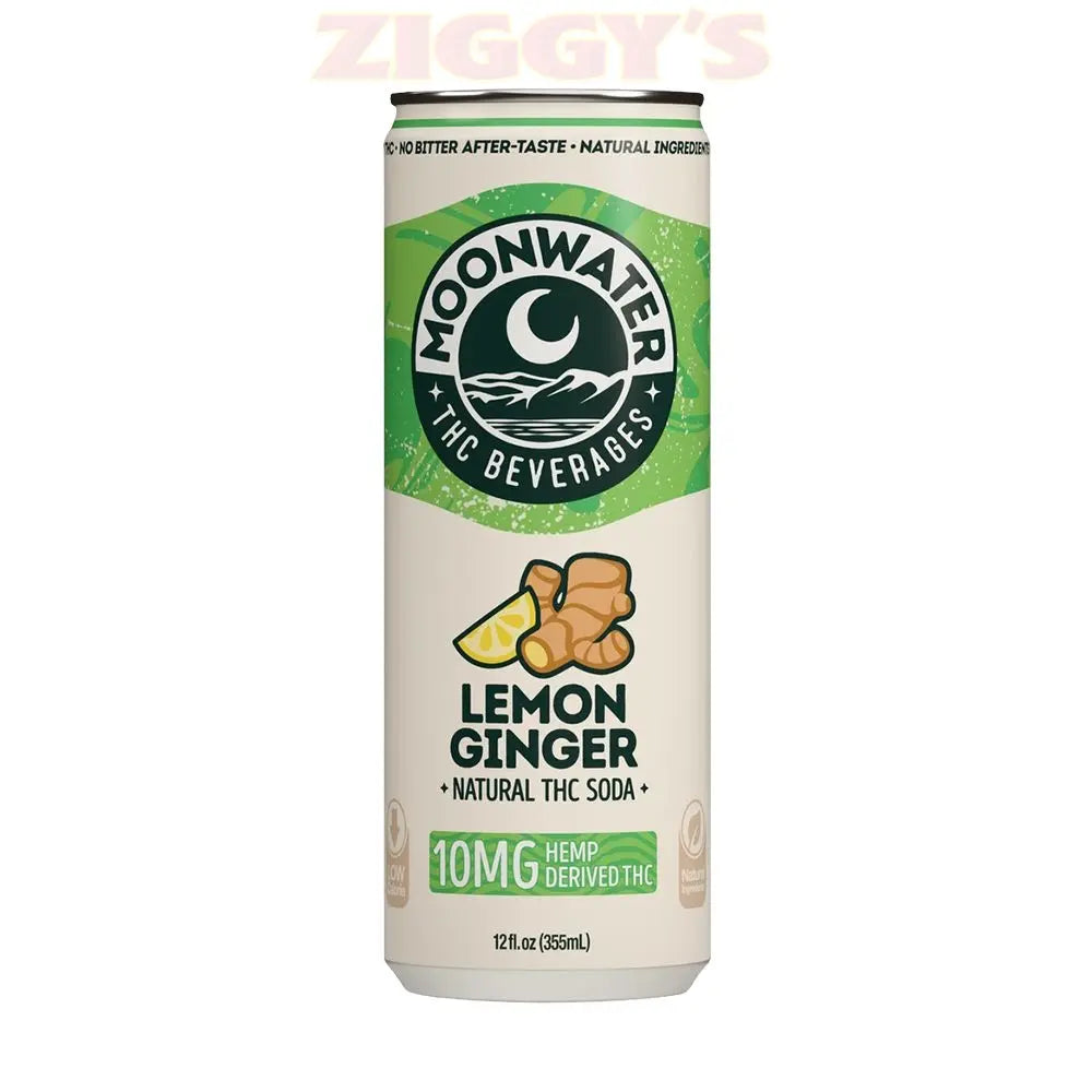 Moonwater Natural Hemp-Derived D9 THC Infused Soda | 12fl oz Can | 24ct Case Smoke Drop