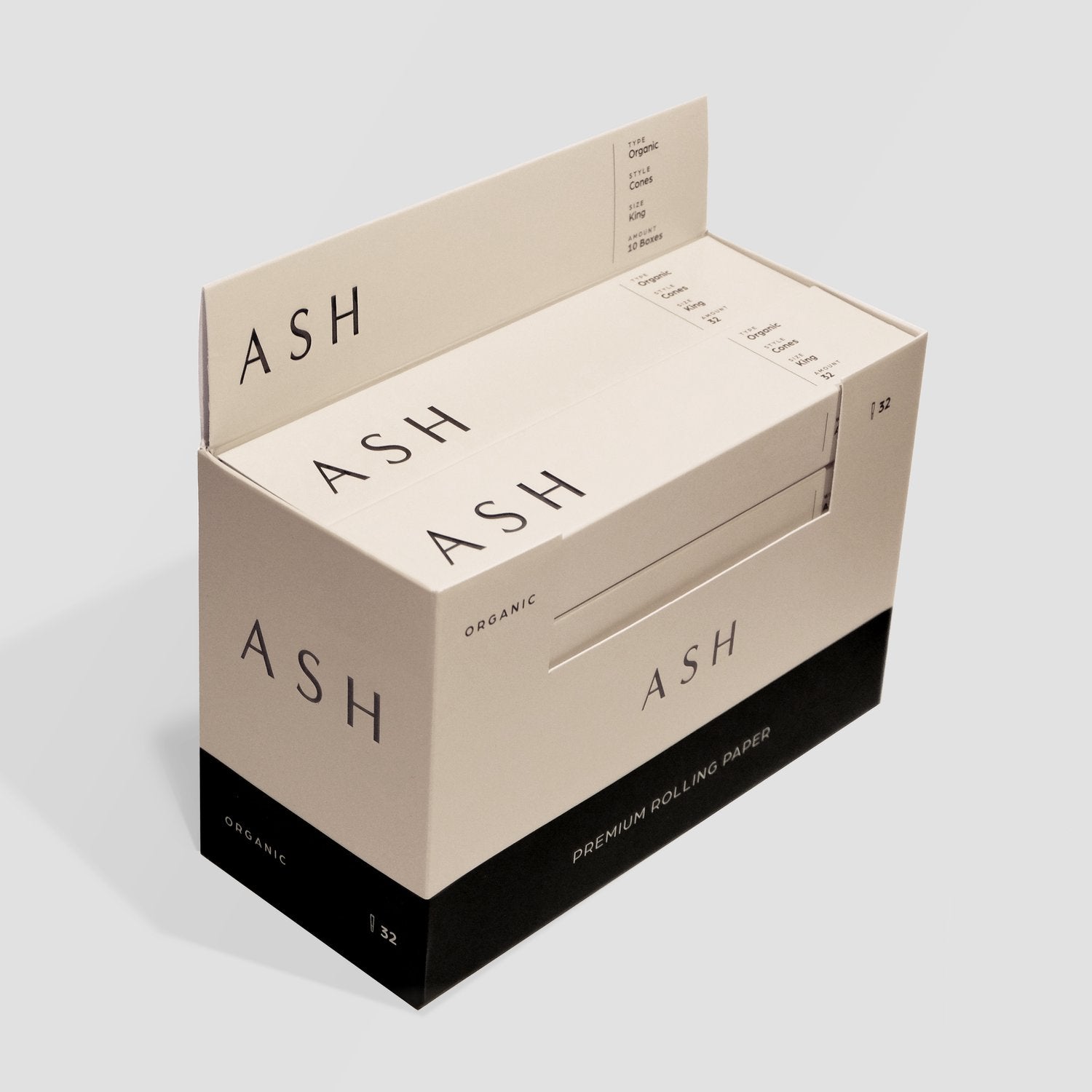 Ash Organic Pre-Rolled Cones 32ct