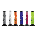 Acrylic Straight Water Pipe w/ Ice Catch - 12" / Colors Vary