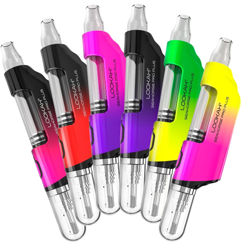 6ct Display - Lookah Seahorse Pro Plus Electric Dab Pen Ombre - 650mAh / Assorted Colors — view 2 | Ziggy's Miami