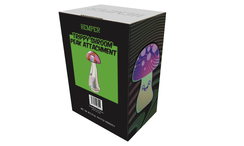 Hemper Trippy Shroom Glass Attachment – Puffco Peak