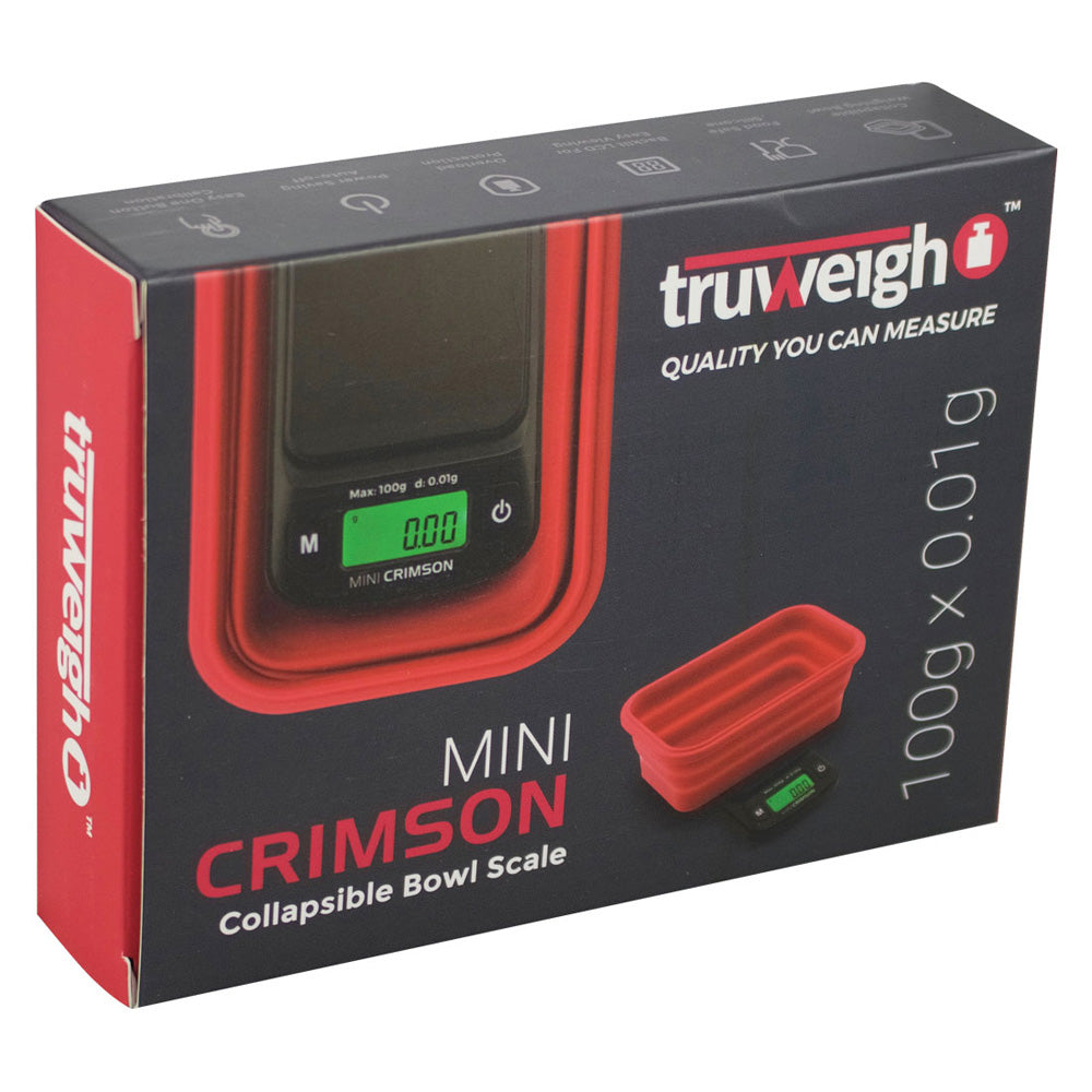 Truweigh Mini Crimson Collapsible Bowl Scale — view 6 | Ziggy's Miami