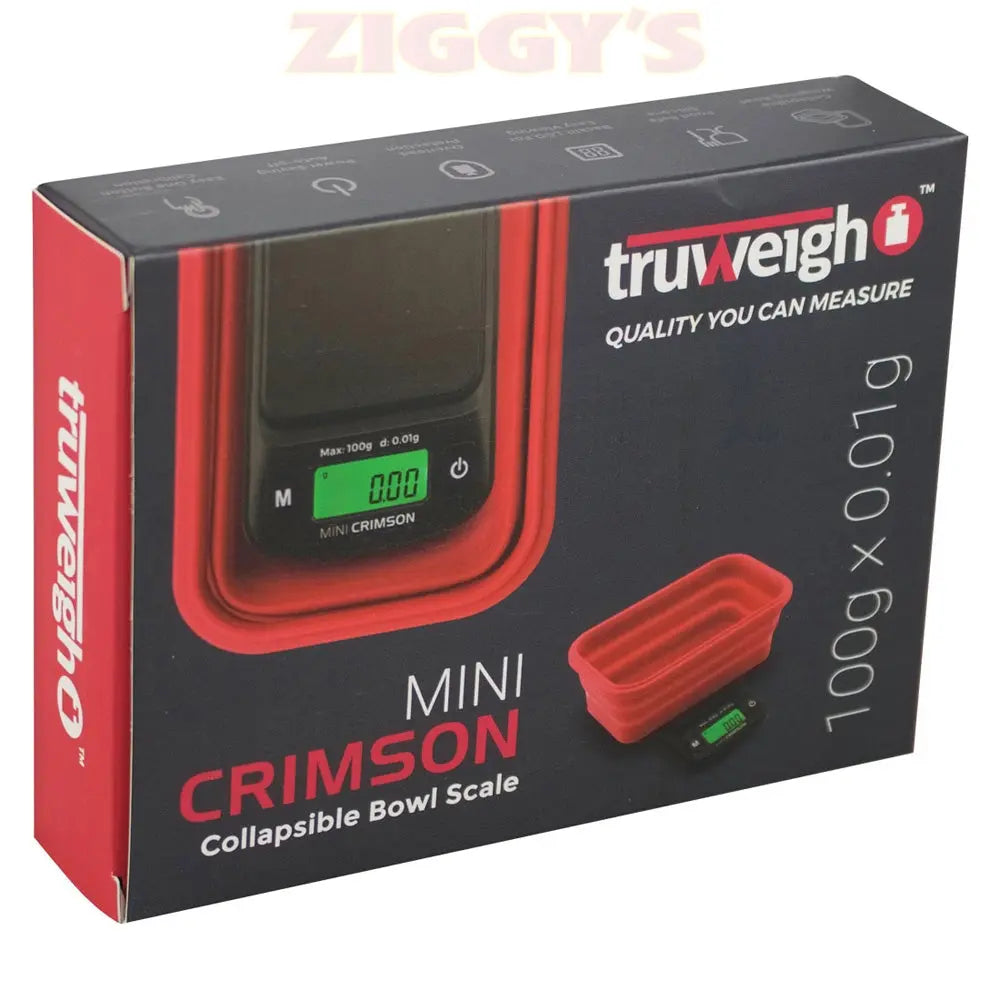Truweigh Mini Crimson Collapsible Bowl Scale Smoke Drop