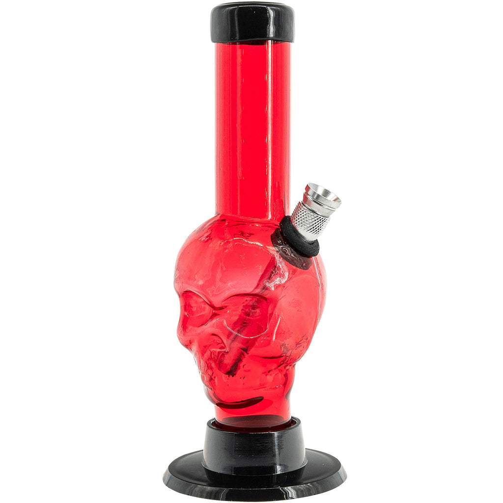 Mini Alien Head Acrylic Bong - 6" Tall