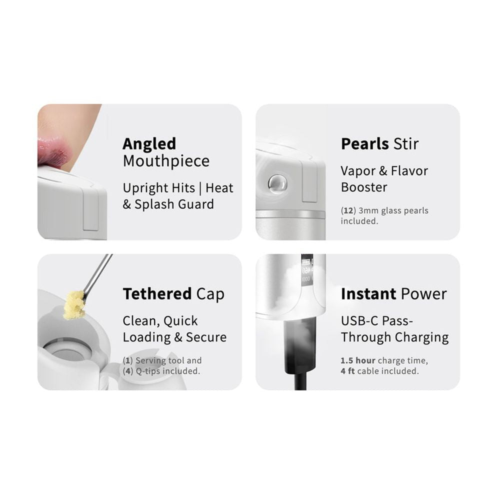 Yocan Black Pocket Concentrate Vaporizer + 5CT Cloud 3 Chamber - 1400mah / Assorted Colors