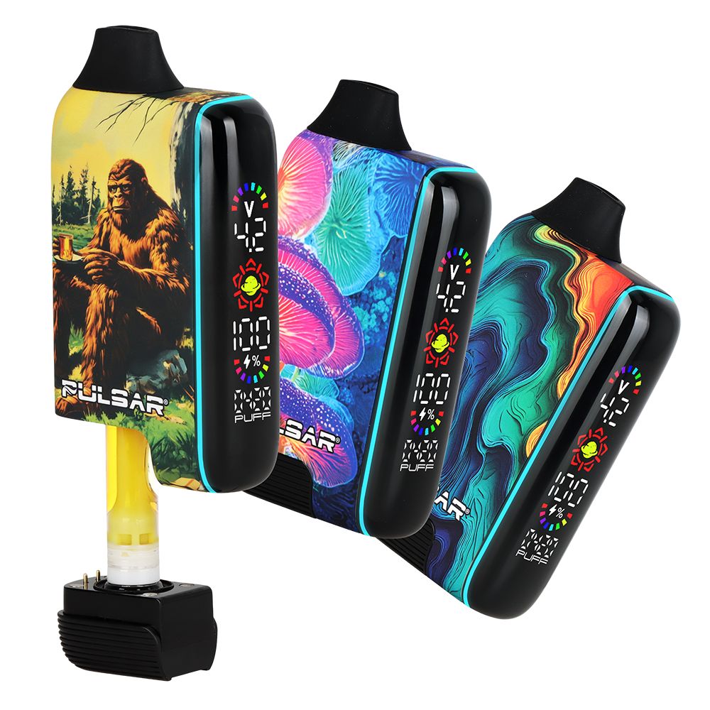Pulsar 510 DL 5.0 Precision Voltage Control Lcd Screen Vape Bar | Design Series | 1000mAh — view 4 | Ziggy's Miami