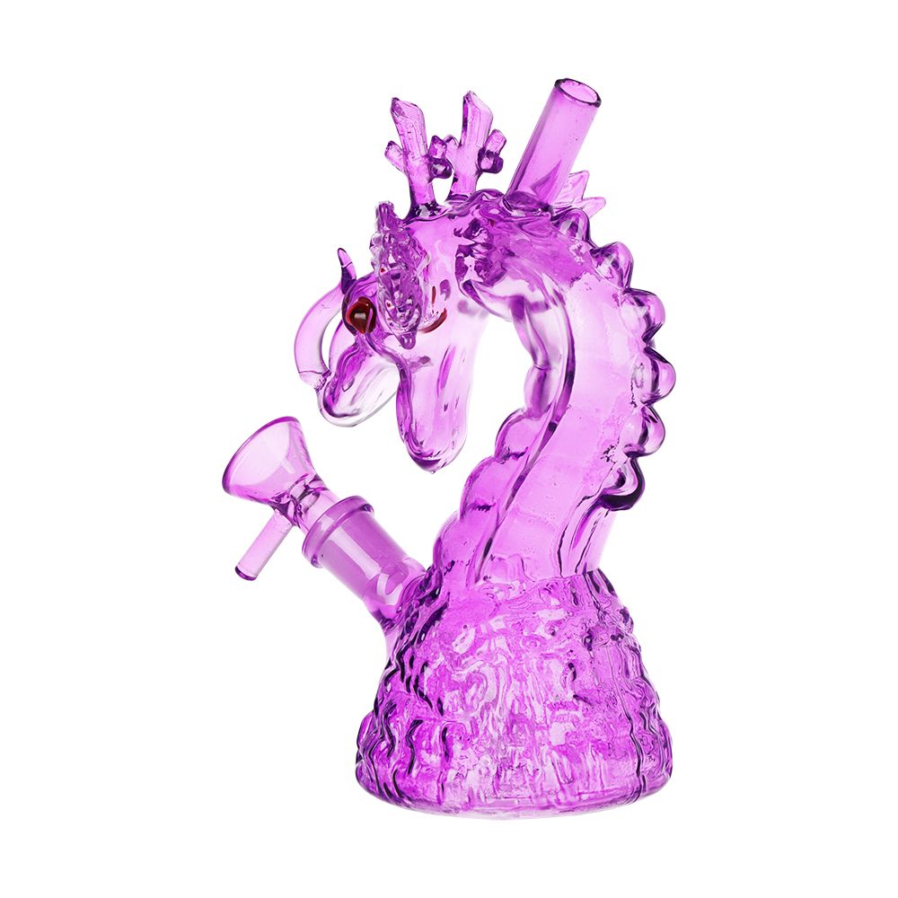 SeshGear Rising Dragon Glass Water Pipe | 6.75" | 14mm F — view 6 | Ziggy's Miami