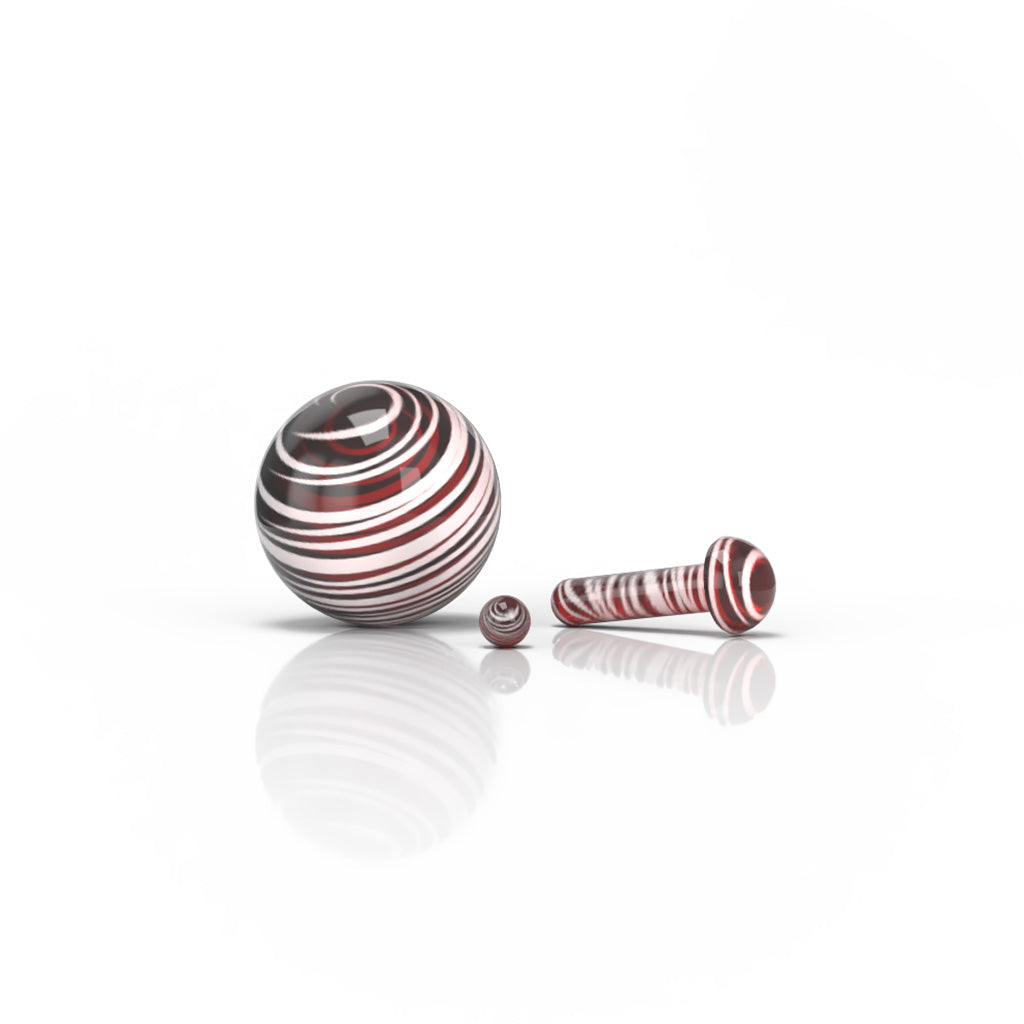 Glass Mushroom Pillar Terp Set