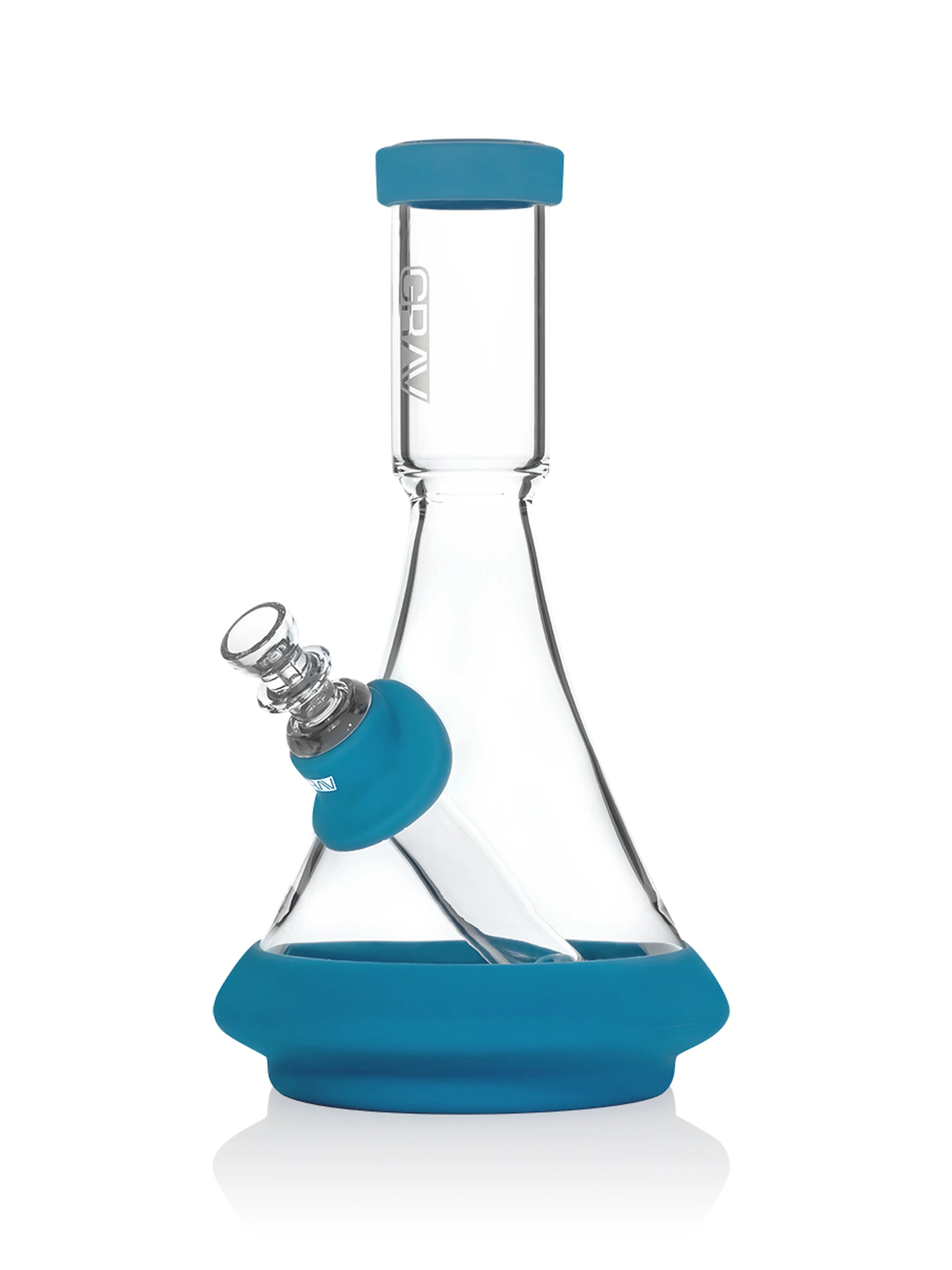 GRAV® Deco Beaker in Silicone Smoke Drop