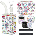 Hello Kitty Juicebox Glass Water Pipe Smoker's Travel Kit - 7" / 14mm F / Unicorn Kitty