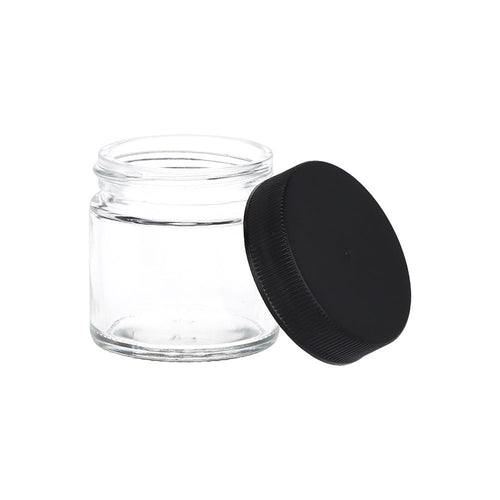 Clear Screw-Top Jar - 1.7" x 1.7"/ X-Small — view 2 | Ziggy's Miami