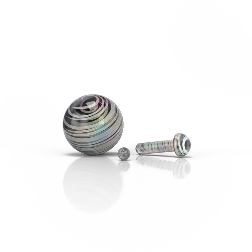 Glass Mushroom Pillar Terp Set