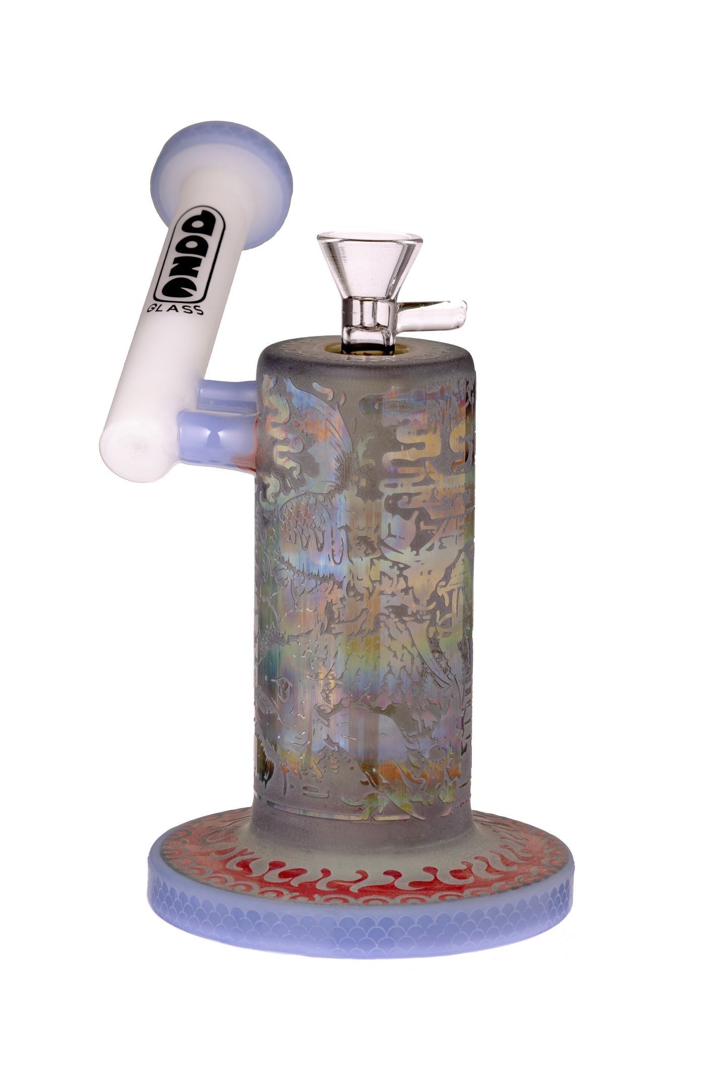 Daze Glass - Sidecar Asian Art Glass Water Pipe 7"