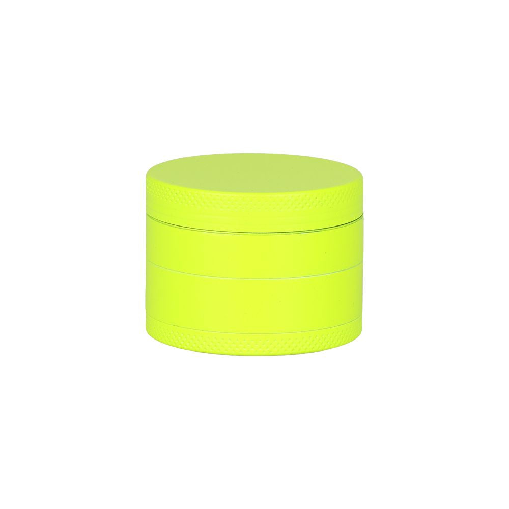 12CT DISPLAY - SeshGear Glow In The Dark Metal Grinder - 4pc / 1.75" / Assorted Colors