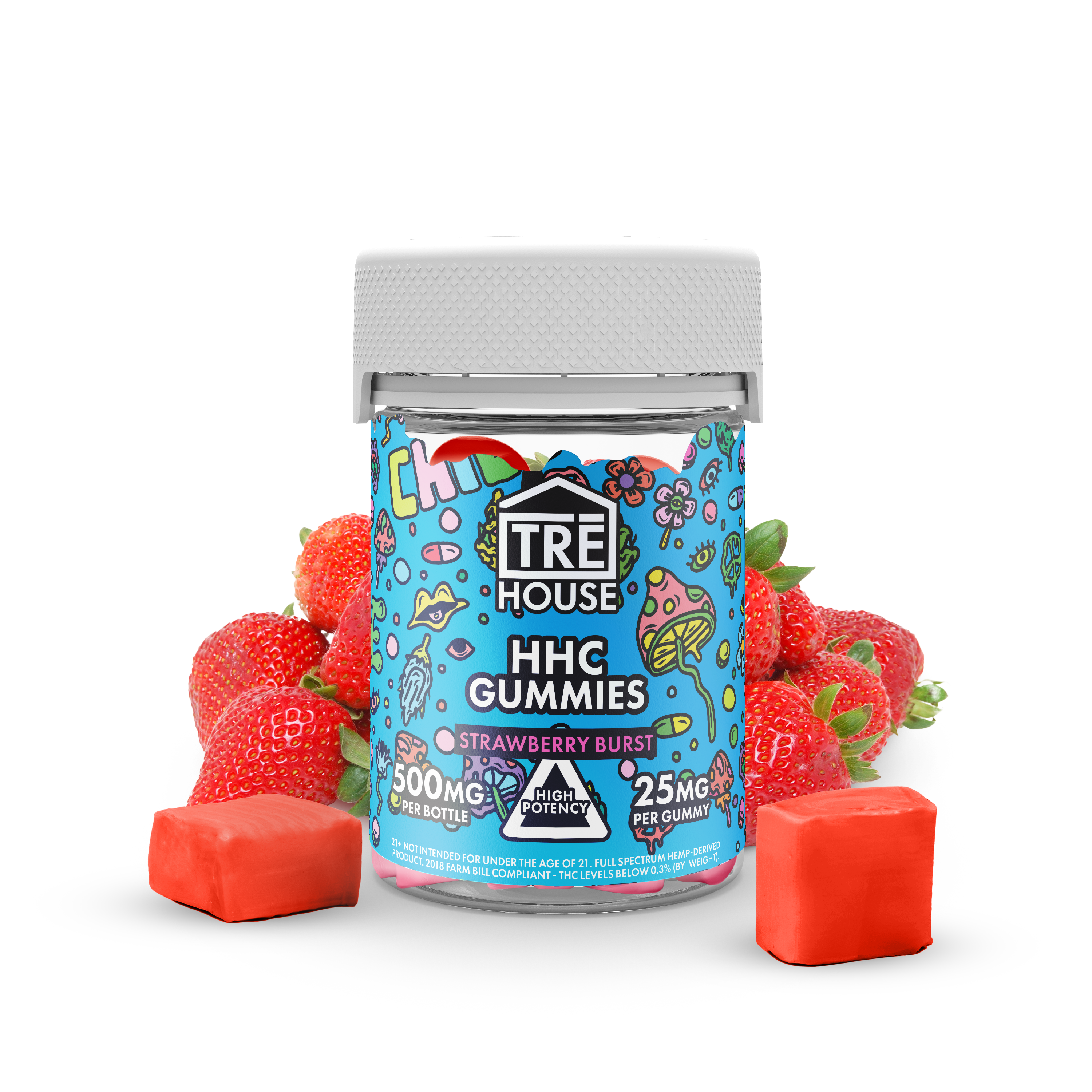 Gummies - High Potency HHC - Strawberry Burst