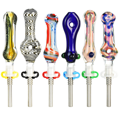 Choice Dab Straw Kit Ti Tip - 10mm/5" - 6"/Asst - 40pc Bundle | Ziggy's Miami