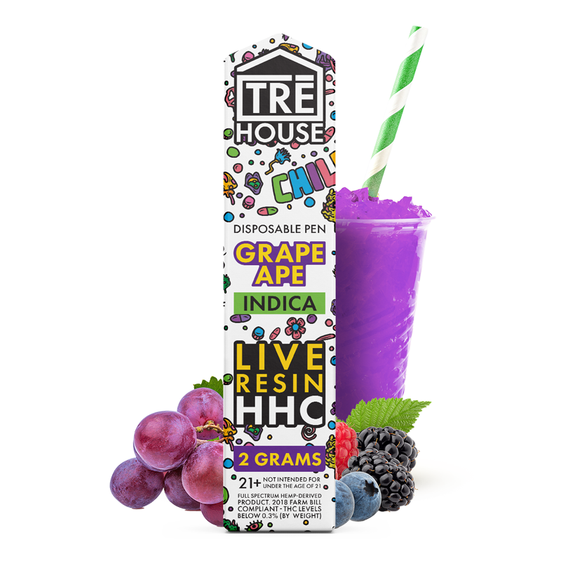 Pen - Grape Ape - Indica - Live Resin - HHC - 2 Grams