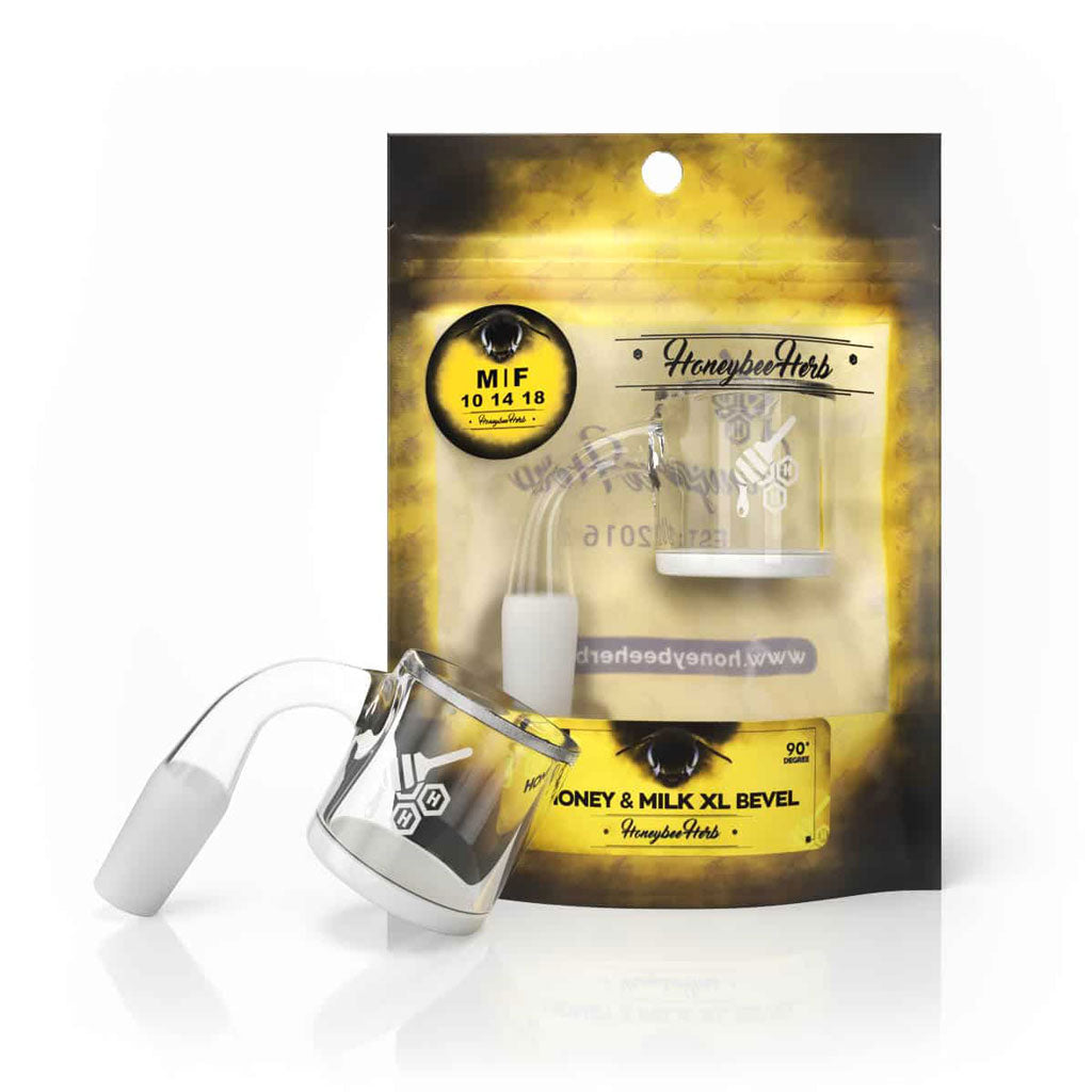 Honey & Milk XL Bevel Quartz Banger - 90° Degree | YL