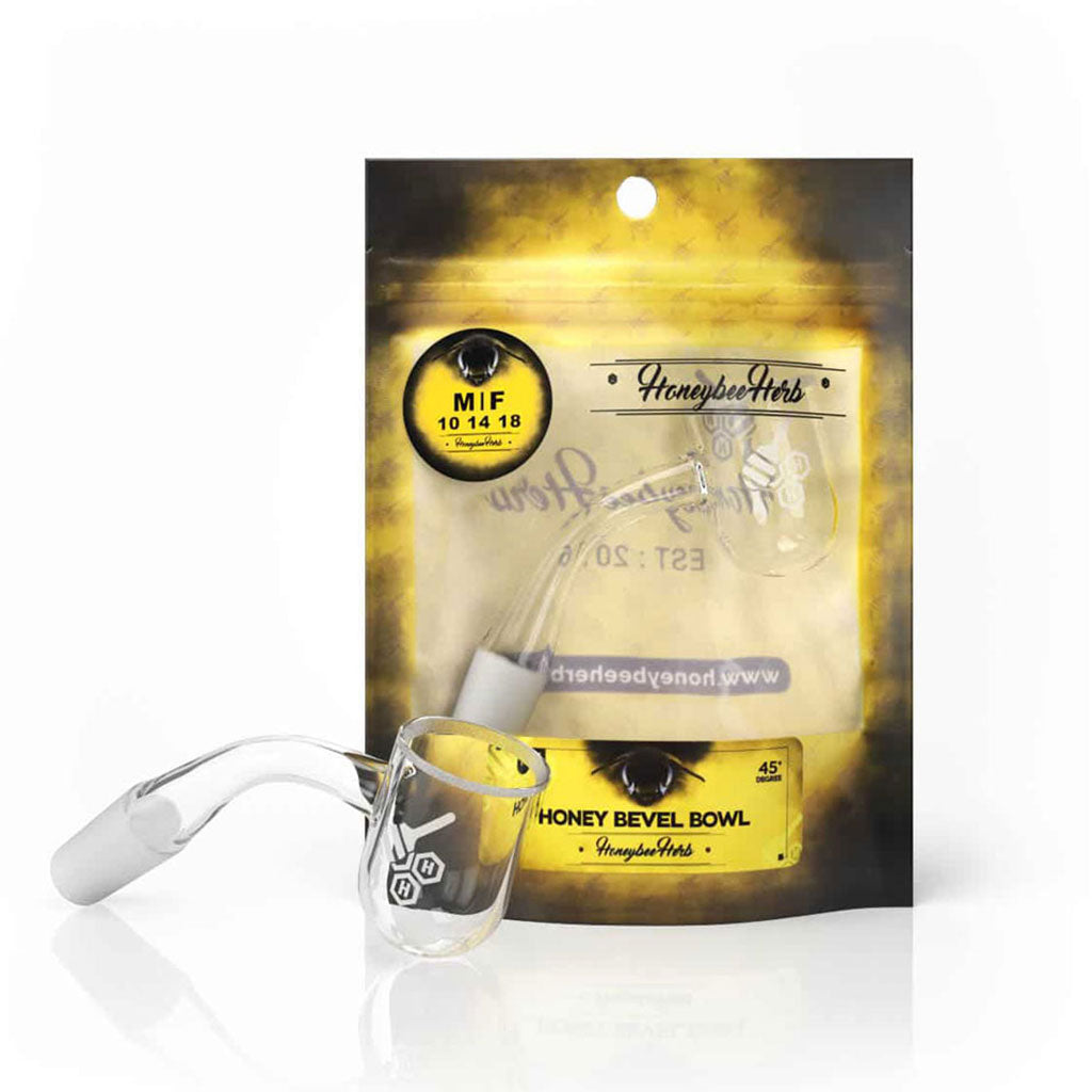 Honey Bevel Bowl Quartz Banger - 45° Degree | YL