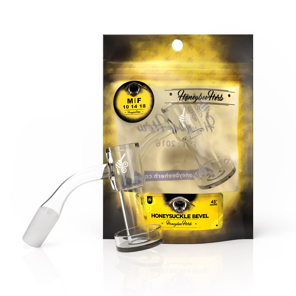 Honeysuckle Bevel Quartz Banger - 45° Degree | YL