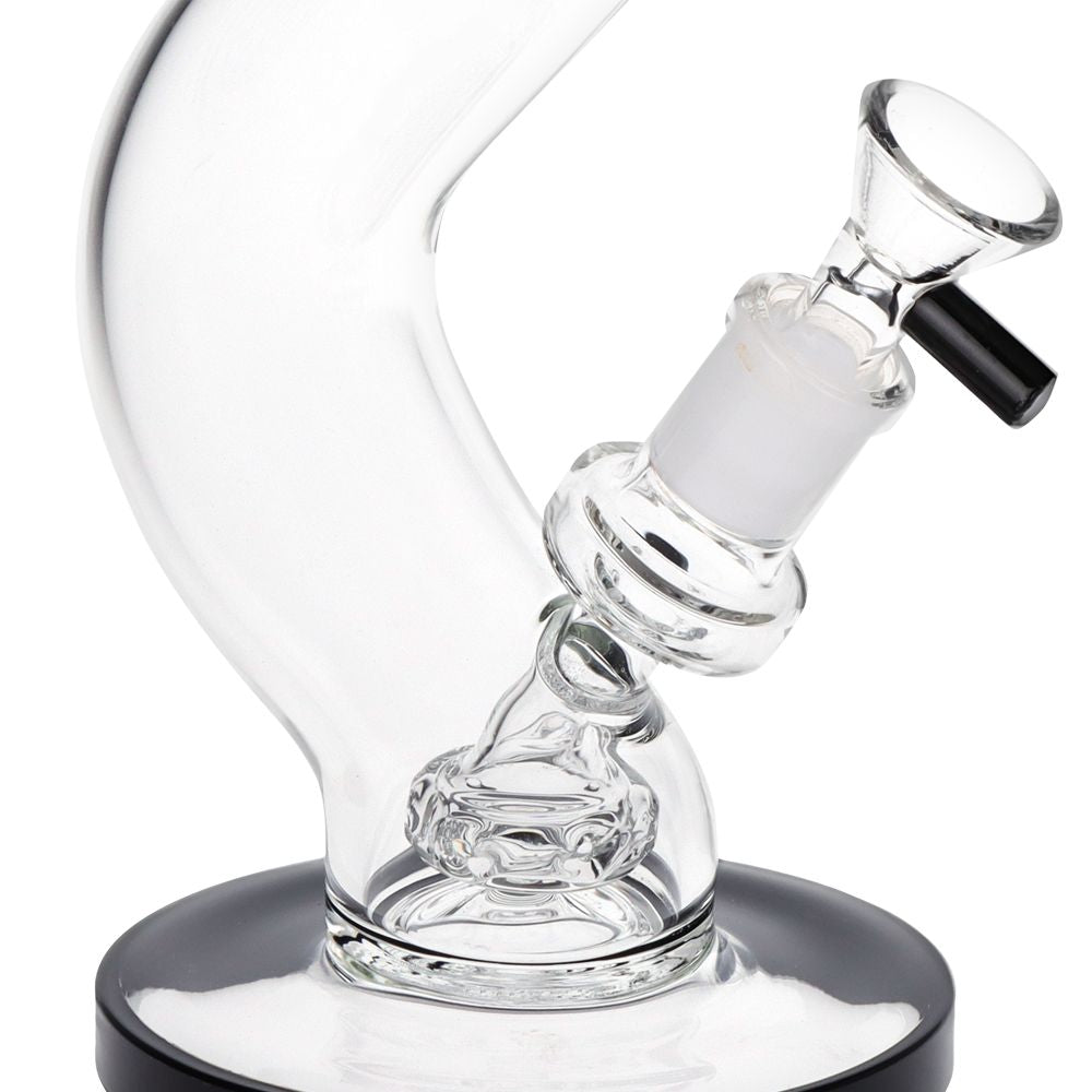 SeshGear Hip Check Curved Glass Water Pipe | 7.75" | 14mm F — view 22 | Ziggy's Miami