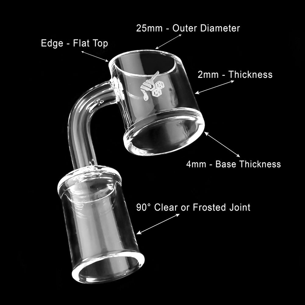Fat Bottom Quartz Banger - 90° Degree | YL