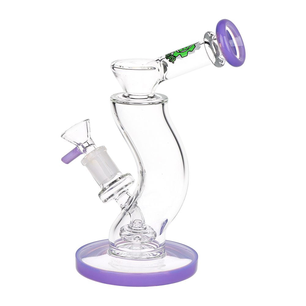 SeshGear Hip Check Curved Glass Water Pipe | 7.75" | 14mm F — view 18 | Ziggy's Miami