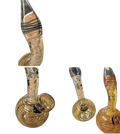 6” Round Base Sphere Circle Glass Water Pipe Bong Hookah Bubbler