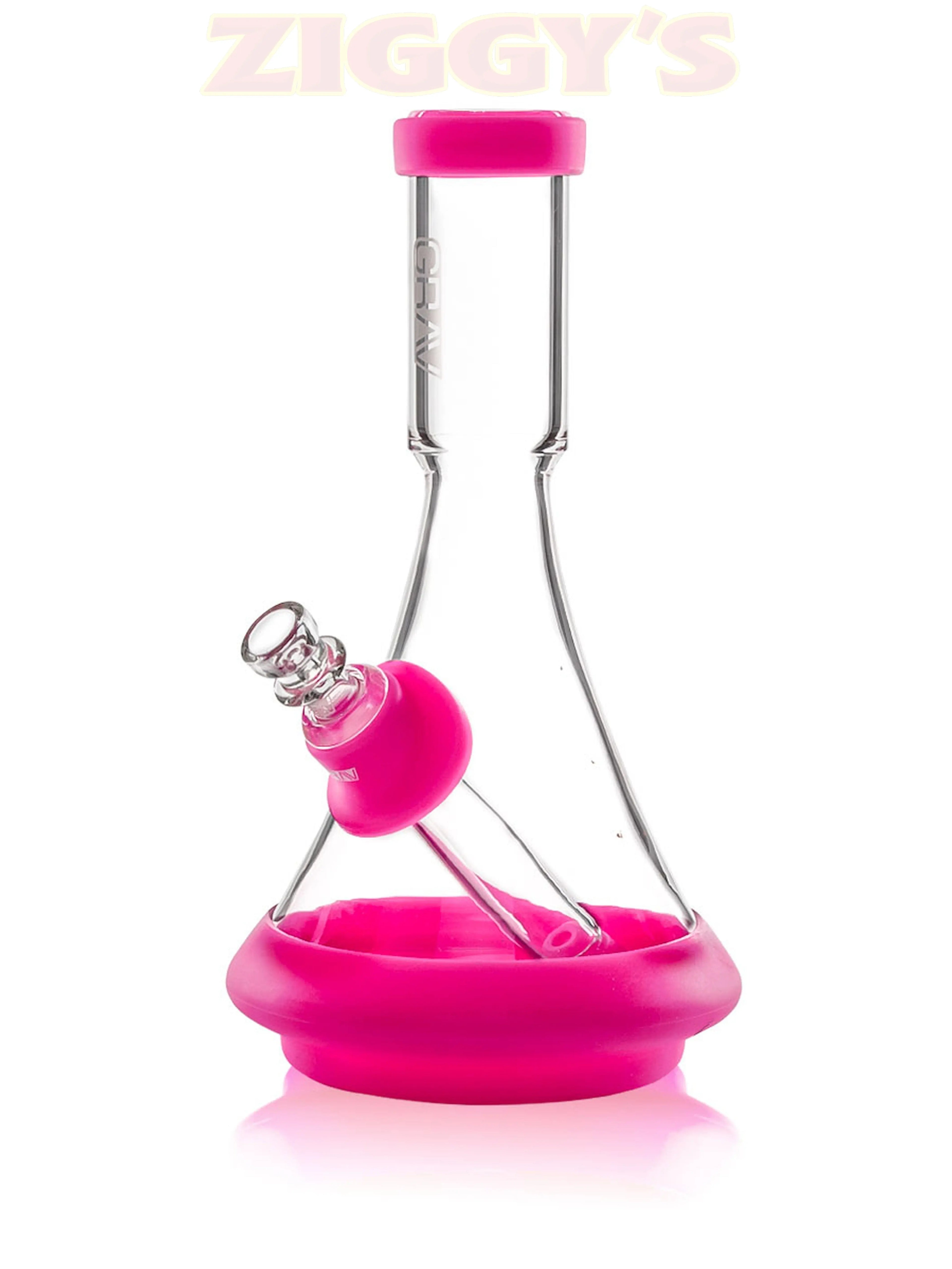 GRAV® Deco Beaker in Silicone Smoke Drop