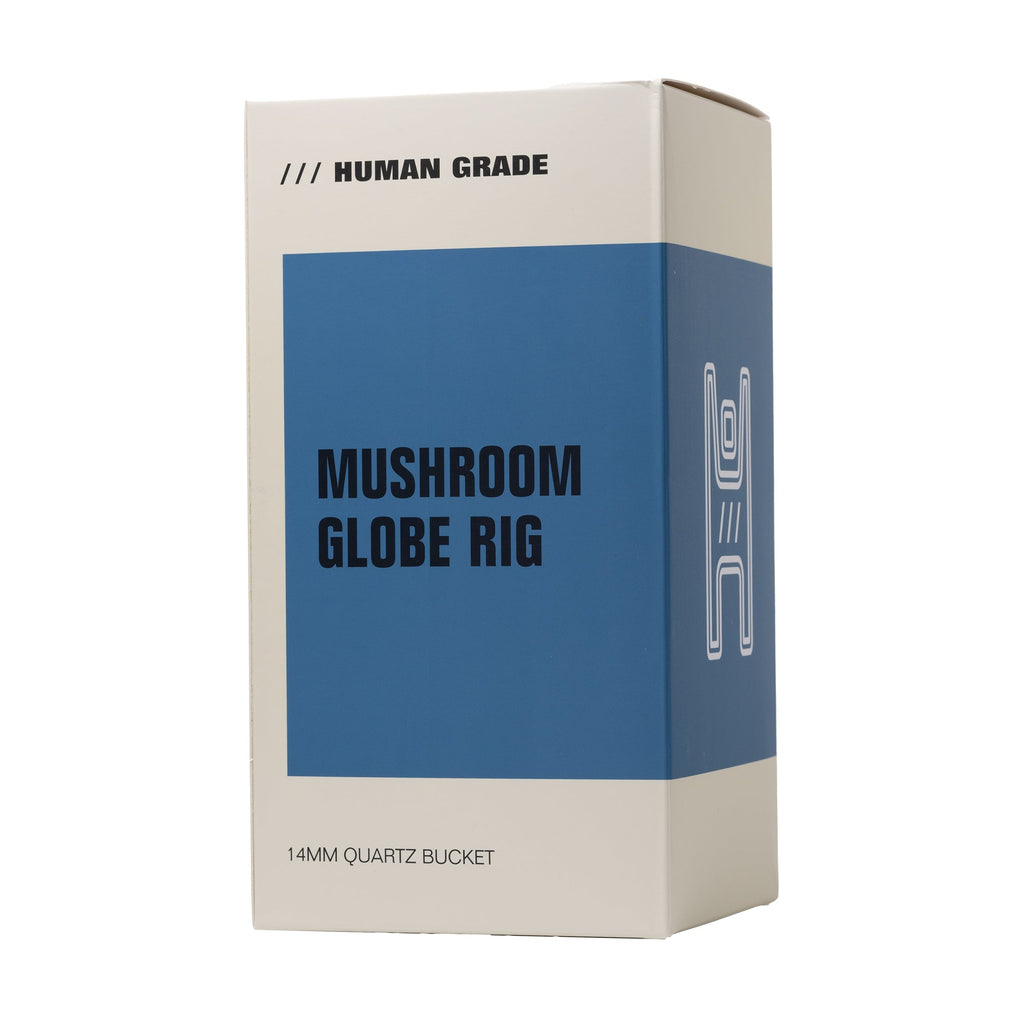 Human Grade Mushroom Globe Glass Rig