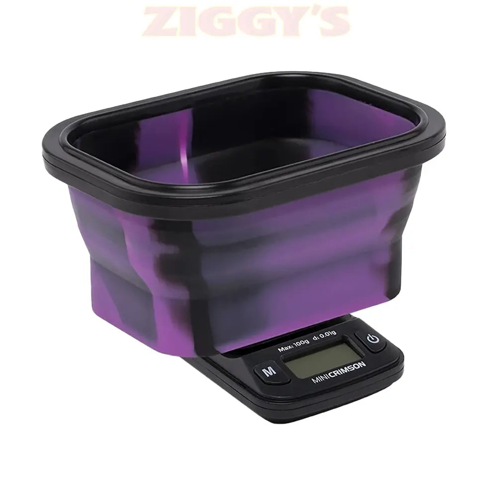 Truweigh Mini Crimson Collapsible Bowl Scale Smoke Drop