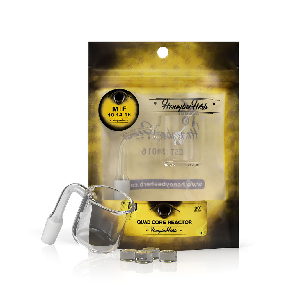 Quad Core Reactor Quartz Banger - 90° Degree | YL
