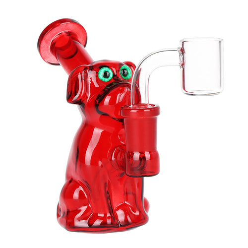 Big Red Dog Glass Dab Rig - 4" / 14mm F | Ziggy's Miami