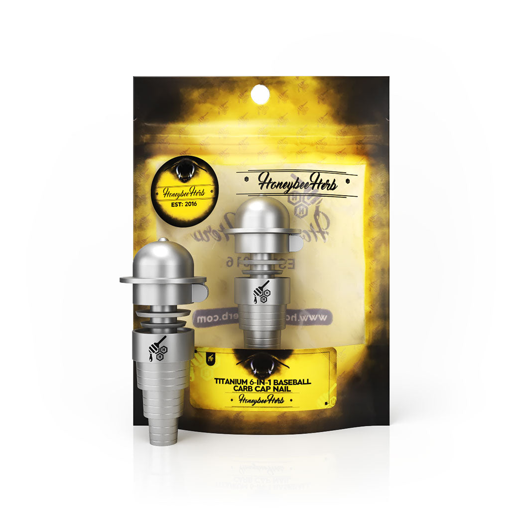 Titanium 6 in 1 Baseball Carb Cap Dab Nail