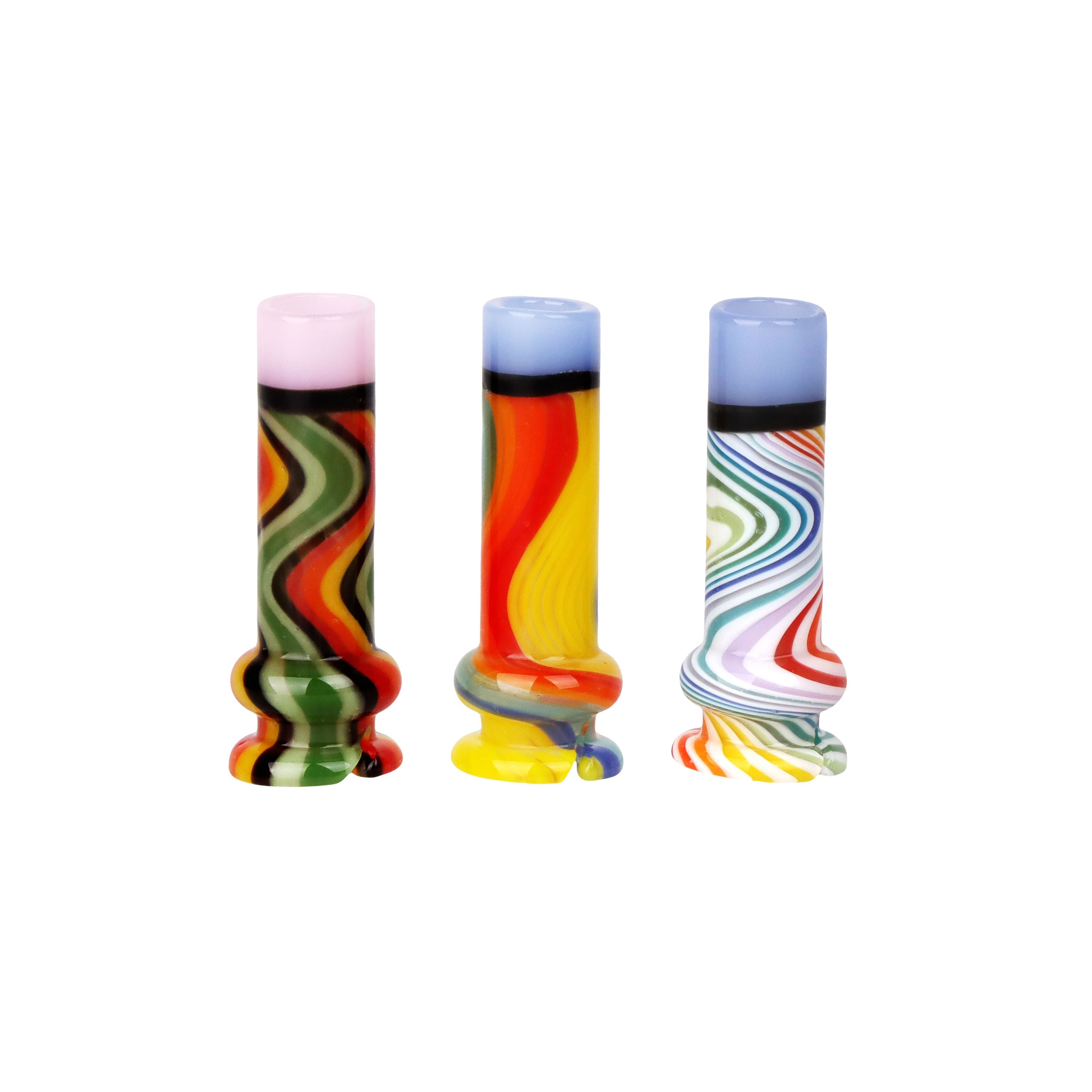 Pulsar Candy Stripe Glass Mouthpiece – Puffco Pivot (Colors Vary)
