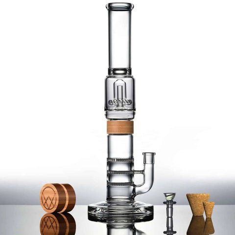 Vitae Glass Tri-UFO Bong 16" | Ziggy's Miami