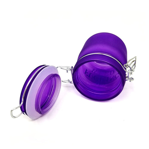 Clamp Lid Stash Jar - Bold Script Print — view 2 | Ziggy's Miami