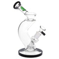 SeshGear Hip Check Curved Glass Water Pipe | 7.75" | 14mm F — view 5 | Ziggy's Miami