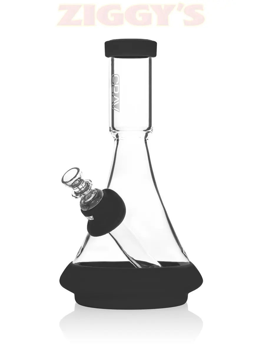 GRAV® Deco Beaker in Silicone Smoke Drop