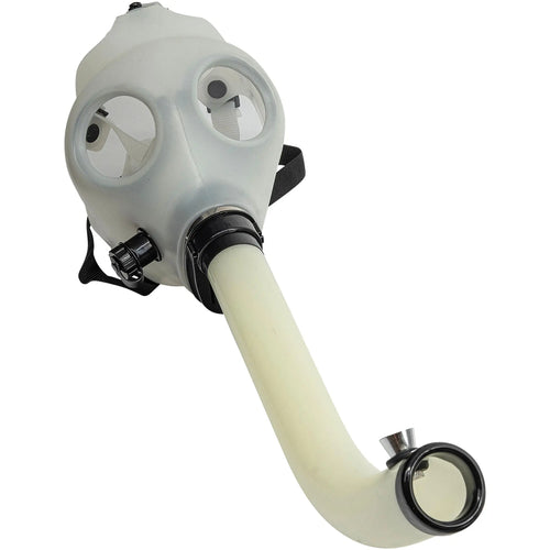Acrylic Glow In The Dark Curved Steamroller Tube Gas Mask Smoke Drop