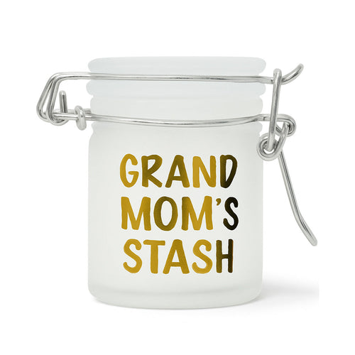 AIRTIGHT GLASS GRANDMOM'S STASH STORAGE JAR | Ziggy's Miami