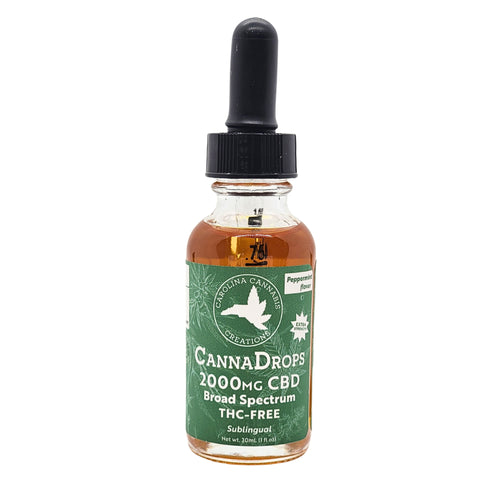 Broad Spectrum 2000mg CBD Oil | Peppermint | Carolina Cannabis Creations | Ziggy's Miami