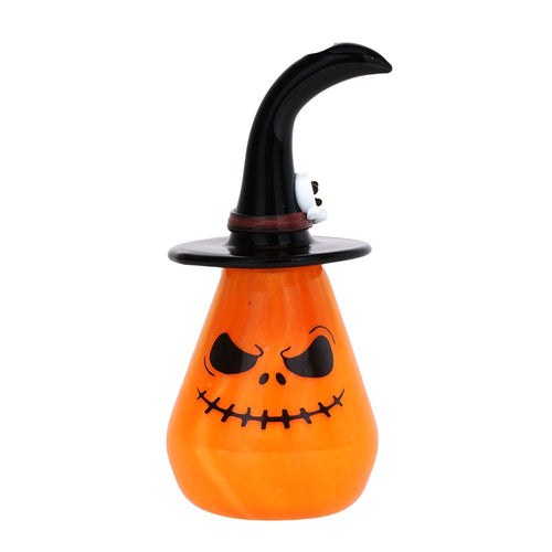 Behold The Pumpkin Witch Glass Hand Pipe - 3.75" | Ziggy's Miami